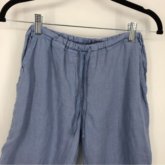 CP Shades Shorts Womens XS 100% Linen Light Blue The Hampton‎ Bermuda Pockets - Picture 3 of 12